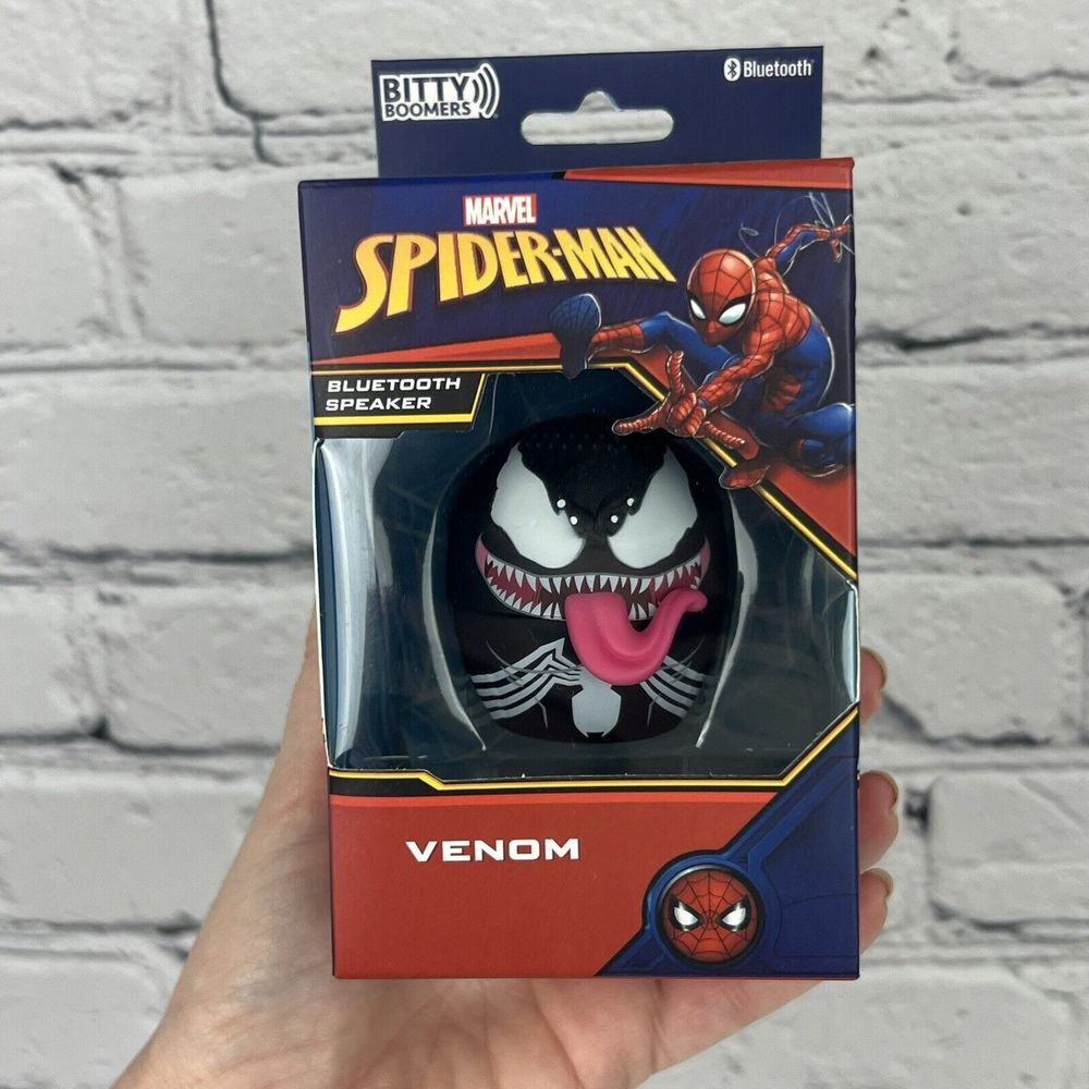BITTY BOOMERS 2" Marvel Bluetooth Speaker Black VENOM (Spider Man) NEW IN BOX‎